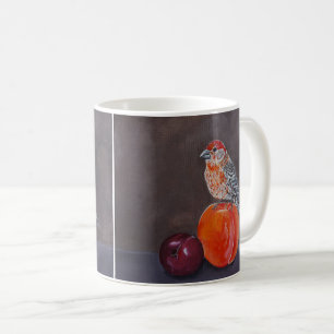 Caneca De Café Descanso do Tentilhão Doméstico ao Meio-dia Pintur