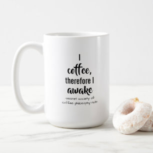 Caneca De Café Descarta a Torção Filosófica do Café