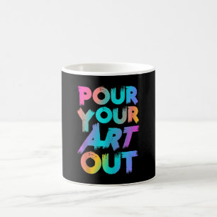 Caneca De Café Descarte A Sua Arte Pintura Artista Pintura Acríli