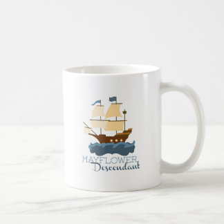 Caneca De Café Descendente de Mayflower