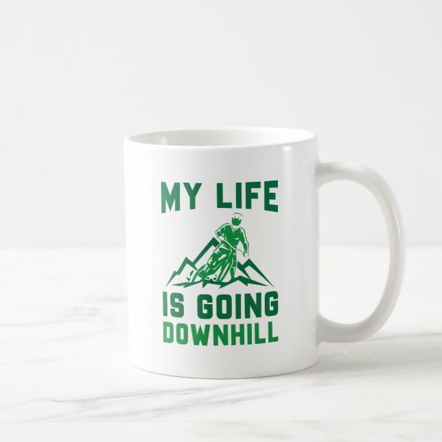 Caneca De Café Descida Mountain Bike (Direita)