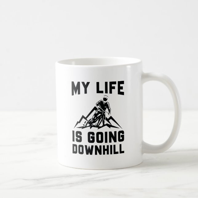 Caneca De Café Descida Mountain Bike (Direita)