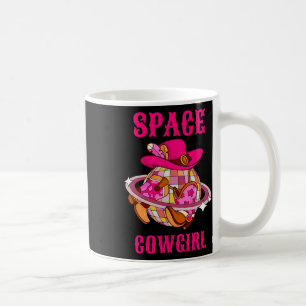 Caneca De Café Desco Ball Space Cowgirl Western Retro Pink Cowhid