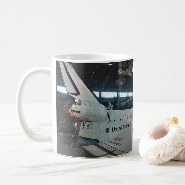 Caneca De Café Descoberta do vaivém espacial (Com Donut)