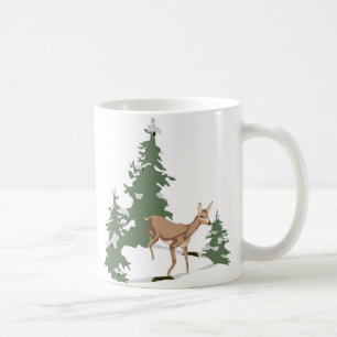 Caneca De Café Descoberto em Inverno's Floresta