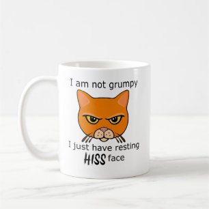Caneca De Café Descolando seu rosto Laranja Cat - PACOTE DE Benef