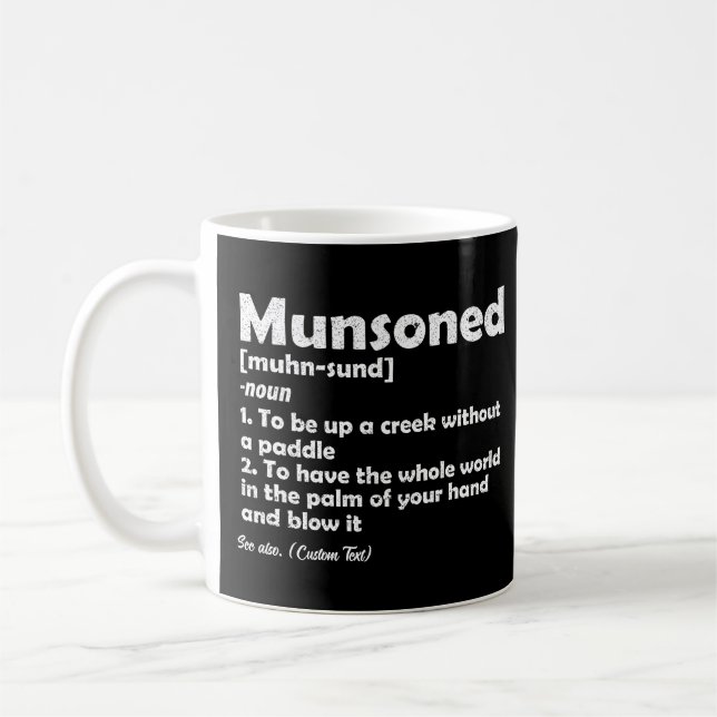Caneca De Café Descrição da Definição Funny Munsoned Personalizad (Esquerda)