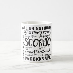 Caneca De Café Descrição do Sinal Celestial Zodiac Mug/Scorpio
