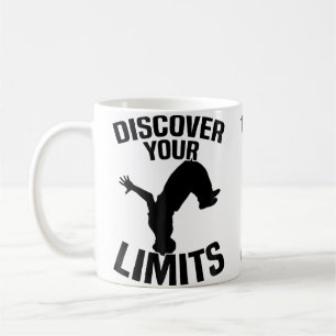 Caneca De Café Descubra Seus Limites Parkour