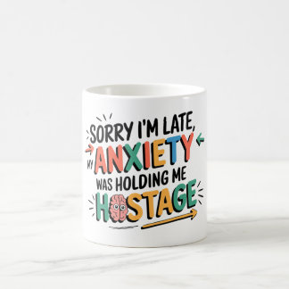 Caneca De Café Desculpe, estou atrasado