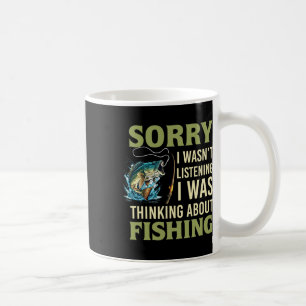 Caneca De Café Desculpe, Eu Não Estava Ouvindo, Estava Pensando E