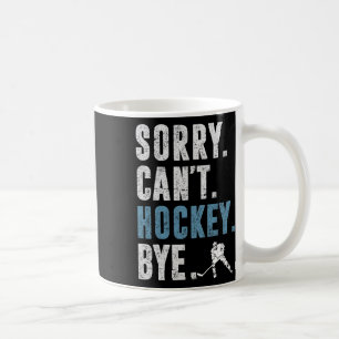 Caneca De Café Desculpe Não Pode Hóquei Tchau Vintage Retro Jogad