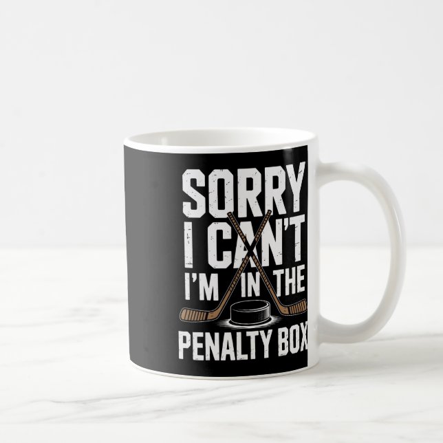 Caneca De Café Desculpe, não posso, estou na caixa de penalidade, (Direita)