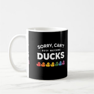 Caneca De Café Desculpe, não posso, estou ocupado assistindo pato