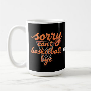Caneca De Café Desculpe, não posso jogar basquete, mas o mais eng