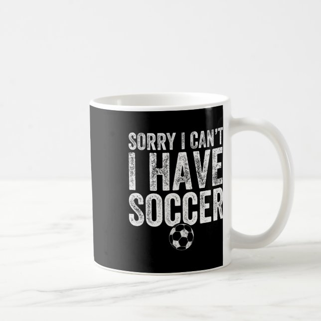 Caneca De Café Desculpe, Não Posso, Tenho Futebol - Presente para (Direita)