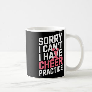 Caneca De Café Desculpe, não posso, tenho treino de cheer engraça