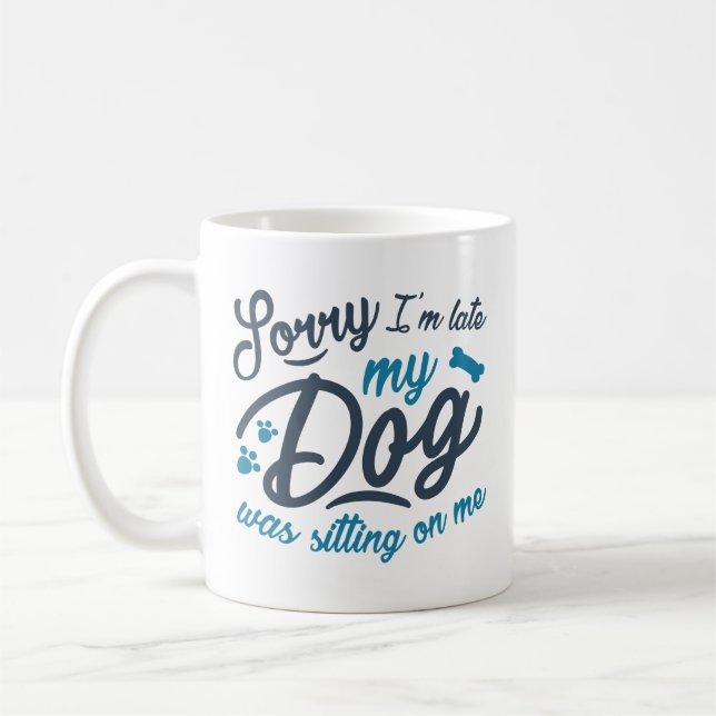 Caneca De Café Desculpe o Atraso (Esquerda)