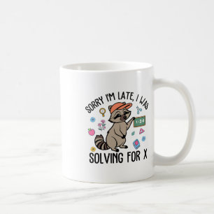 Caneca De Café Desculpe o Atraso Estava Resolvendo Para o Profess