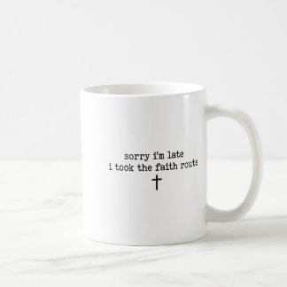 Caneca De Café Desculpe o Atraso Eu Peguei a Rota da Fé Camisa 