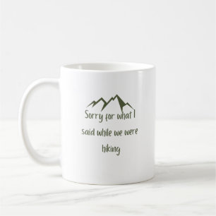 Caneca De Café Desculpe pelo que eu disse café verde engraçado