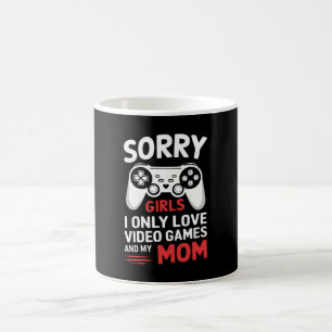 Caneca De Café Desculpem Garotas Eu Só Amo Jogos De Vídeo E Minha