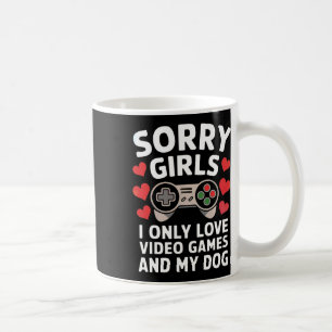 Caneca De Café Desculpem Garotas Eu Só Amo Video Games E Meu Cach