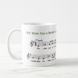 Caneca De Café Desejamos-lhe um Feliz Natal Musical