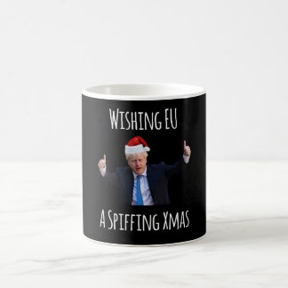 Caneca De Café Desejando à UE um Natal em Spiffing - Boris Johnso