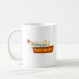 Caneca De Café Desejando-lhe paz e alegria