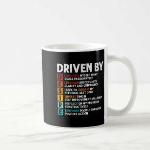 Caneca De Café Desejar Afirmações de Cotação Motivacional de Defi
