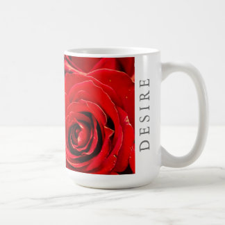 Caneca De Café Deseje Rosa vermelha 15oz Classic Mug