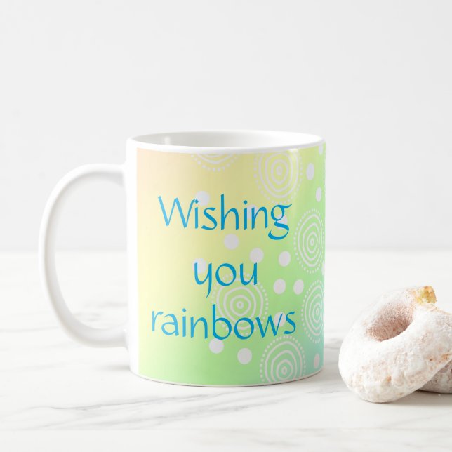 Caneca De Café Desejo-Te Rainbows Mug (Com Donut)