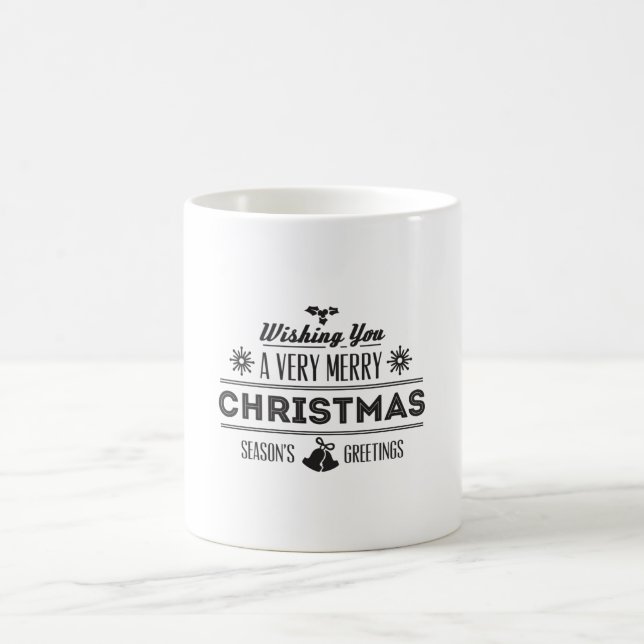 Caneca De Café Desejo-te um Natal muito feliz (Centro)
