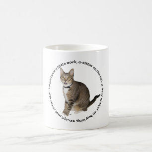 Caneca De Café Desejos de Gato Listrado