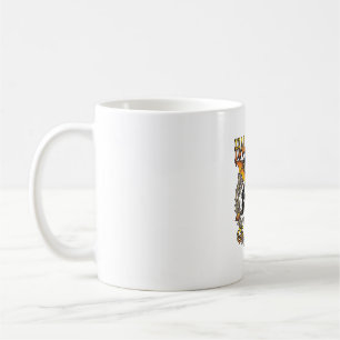 Caneca De Café Desejos de Halloween Vô Morcego Caldeirão de Bruxa