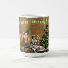 Caneca De Café Desejos de Natais vintages