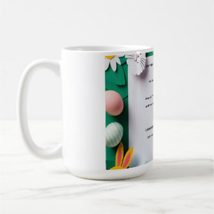 Caneca De Café Desejos de Primavera e Alegria de Páscoa