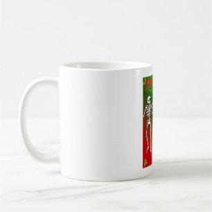 Caneca De Café Desejos engraçados de Natal para esqueleto para ho