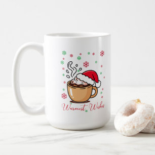 Caneca De Café Desejos Mais Quentes Cacau Quente Natal Cozy