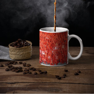 Caneca De Café Desejos Vermelhos