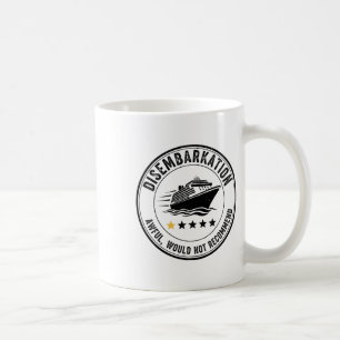 Caneca De Café Desembarque - Terrível Não Recomendaria 3