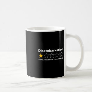 Caneca De Café Desembarque Terrível Não Recomendaria Engraçado Cr
