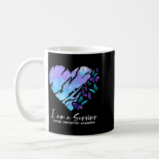 Caneca De Café Desempenho de conscientização sobre prevenção de s (Esquerda)
