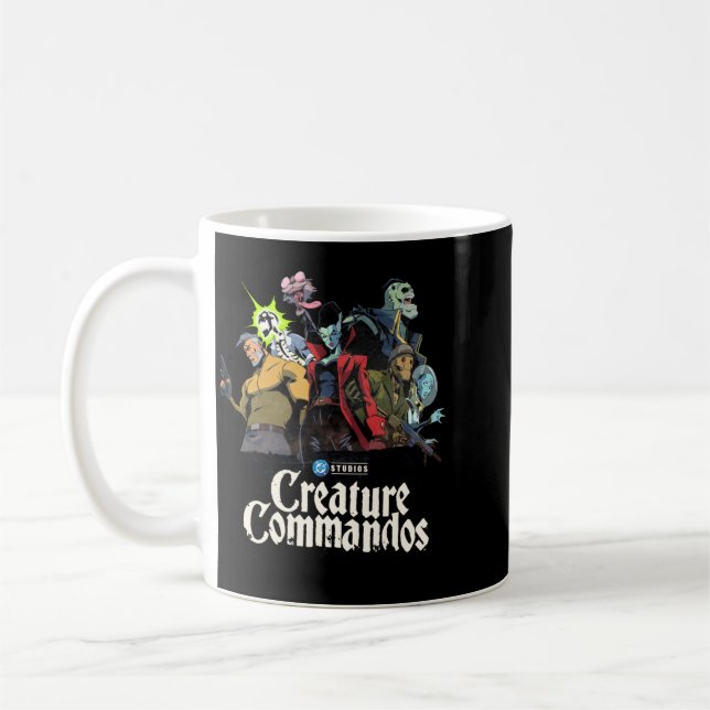 Caneca De Café Desempenho do Grupo de Poses da Equipe Monstro (Esquerda)