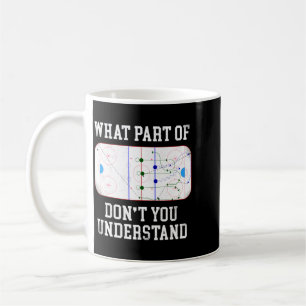 Caneca De Café Desempenho em pista de gelo vintage de hóquei no g