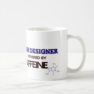 Caneca De Café Desenhista da Web psto pela cafeína
