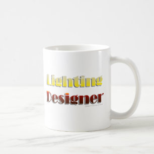 Caneca De Café Desenhista de iluminação (texto somente)