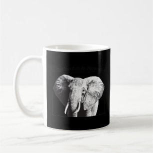 Caneca De Café Desenho Africano do Elefante Bush