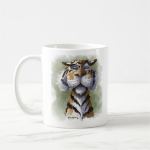 Caneca De Café Desenho animado de animal, arte animal, engraçado,